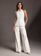 REHMAI Ivory Trousers, view 2 of 3