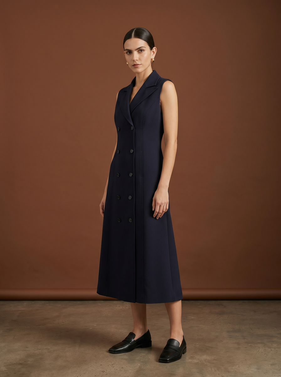 REHMAI Navy Dress, view 2 of 6