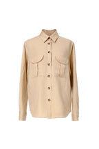 REHMAI Camel Linen Shirt, view 1 of 2