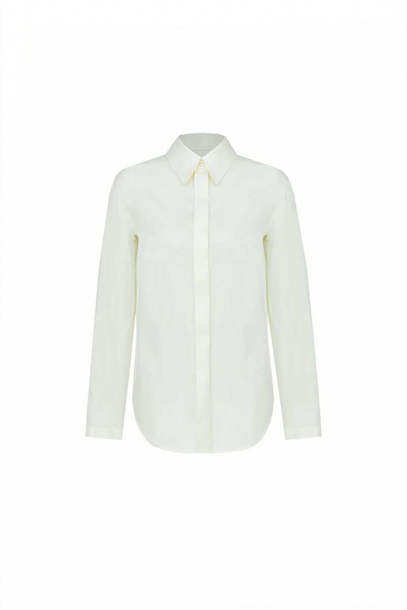 REHMAI White Silk Shirt, view 1 of 4