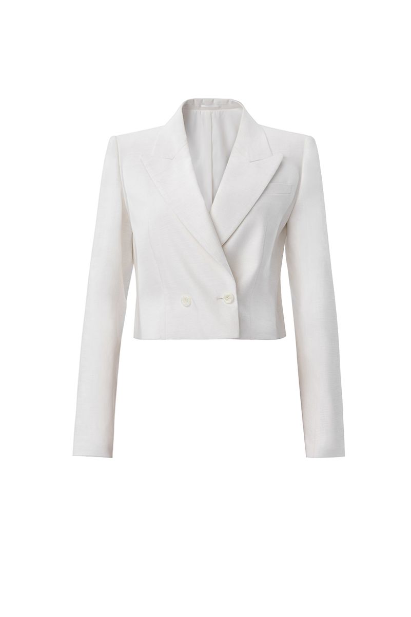REHMAI Ivory Viscose Jacket, view 1 of 1
