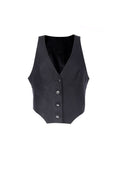 REHMAI Black Linen Waistcoat, view 1 of 1