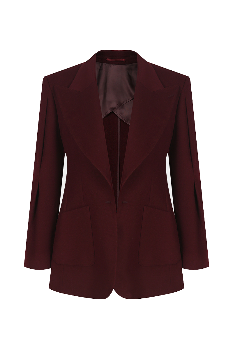 REHMAI Red Wool Jacket, view 1 of 5