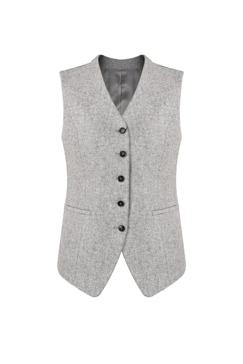 REHMAI Silver Waistcoat, view 1 of 5