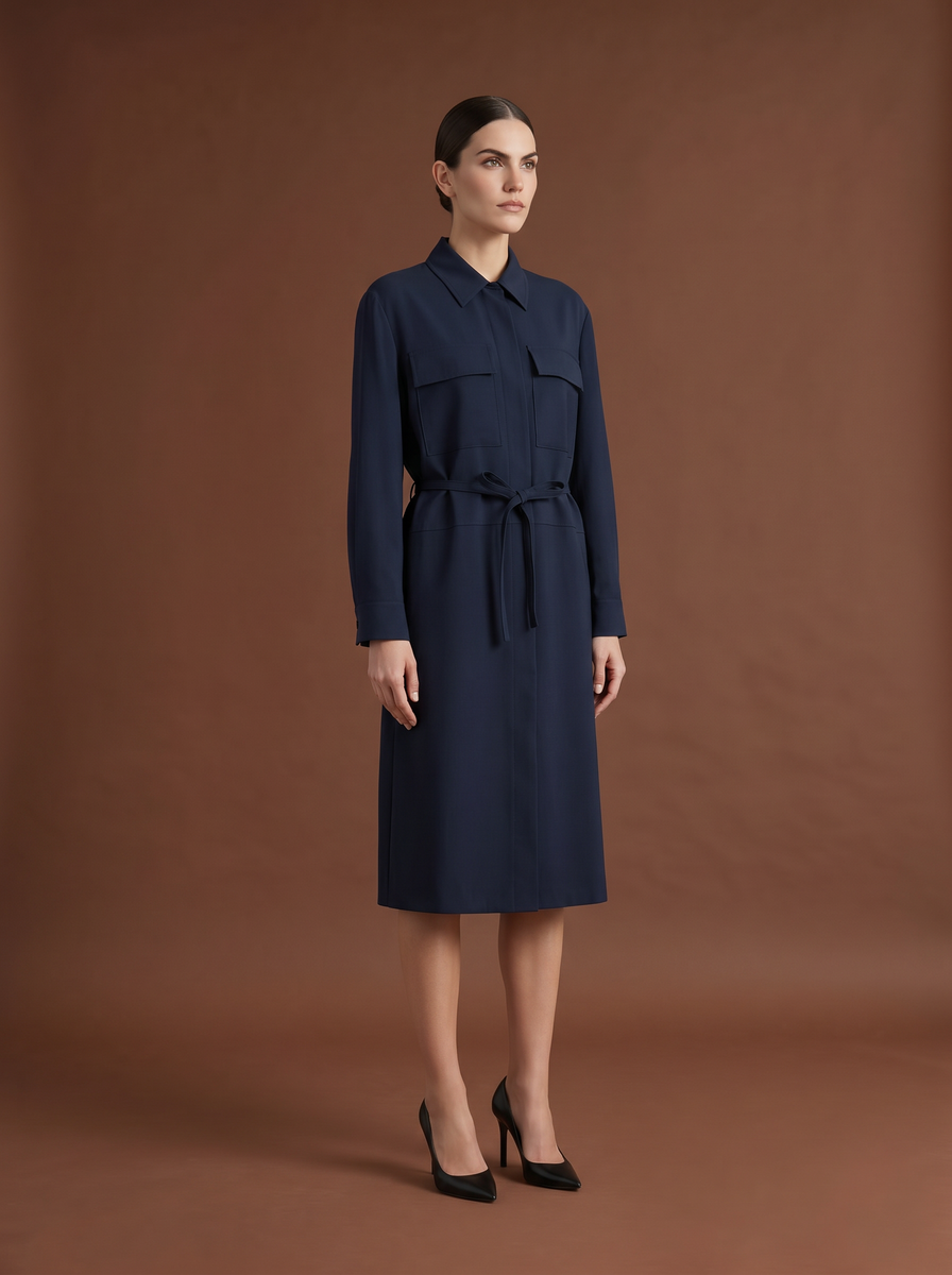 REHMAI Navy Dress, view 2 of 8