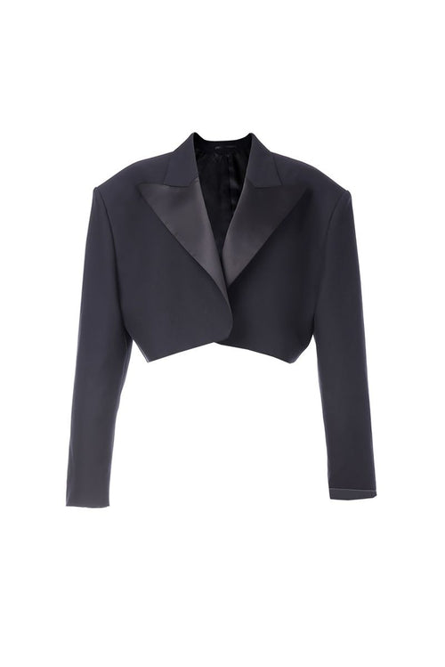 REHMAI Black Cotton Jacket, view 1 of 1