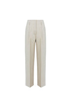 REHMAI Khaki Linen Trousers, view 1 of 2