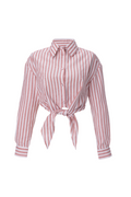 REHMAI Red Stripe Linen Shirt, view 1 of 2
