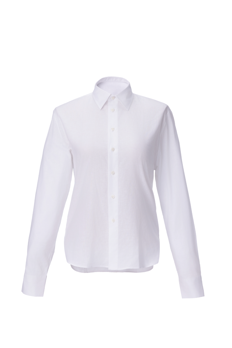 REHMAI White Cotton Shirt, view 1 of 2