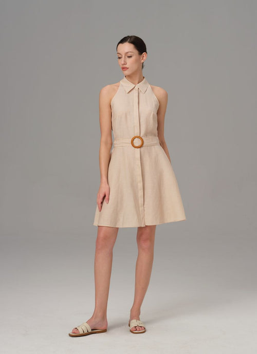 REHMAI Beige Wool Shirt, view 2 of 4