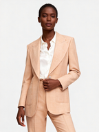 REHMAI Orange Textured Wool Jacket, view 2 of 7
