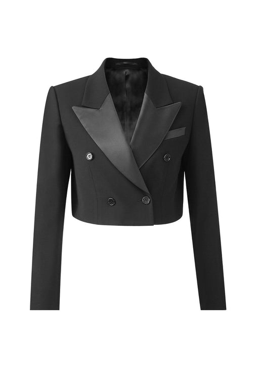REHMAI Black Acetate Jacket, view 1 of 5