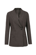 REHMAI Brown Stripe Wool Jacket, view 1 of 3