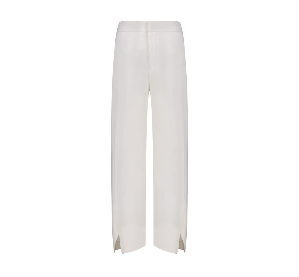 REHMAI White Acetate Trousers, view 2 of 6