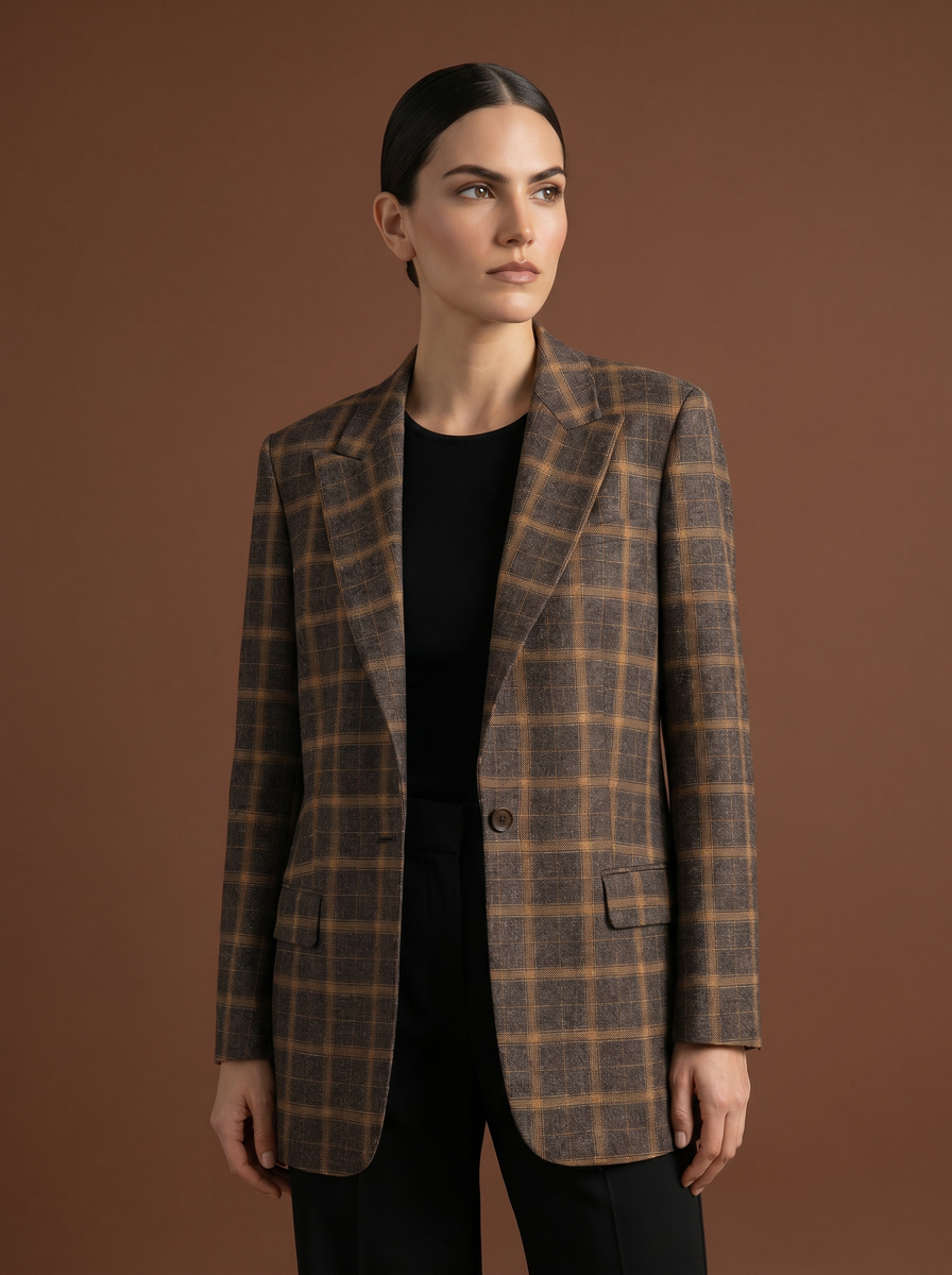REHMAI Coffee Polyester Jacket, view 2 of 6