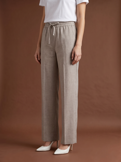 REHMAI Beige Trousers, view 2 of 3