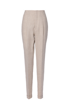 REHMAI Cream Linen Trousers, view 1 of 2