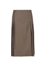 REHMAI Coffee Wool Skirt, view 1 of 3