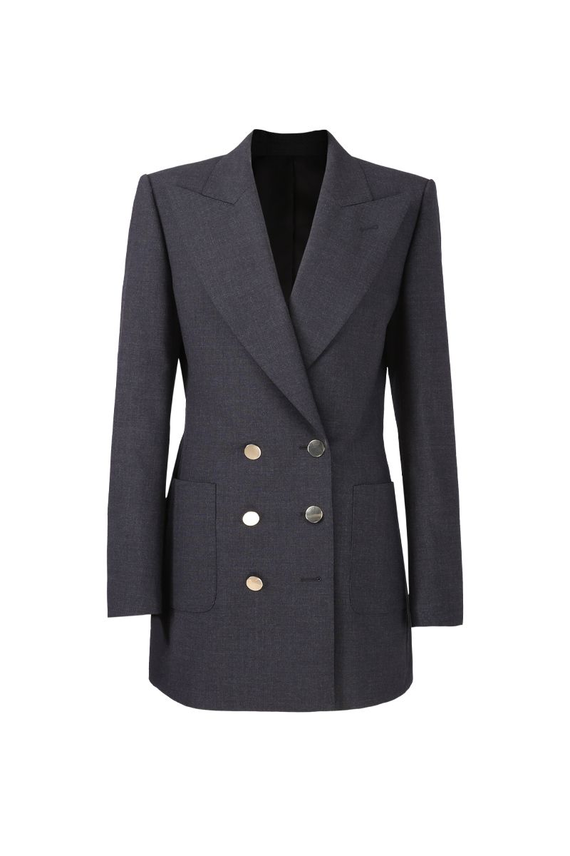 REHMAI Coffee Wool Jacket, view 1 of 5