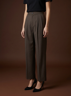REHMAI Coffee Trousers, view 2 of 4