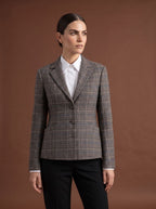 REHMAI Coffee Check Wool Jacket, view 2 of 5