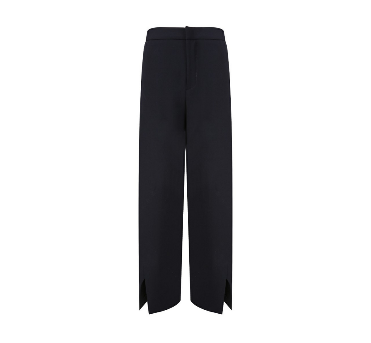 REHMAI Navy Acetate Trousers, view 2 of 6