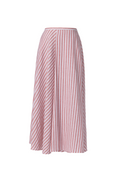 REHMAI Red Stripe Linen Skirt, view 1 of 3