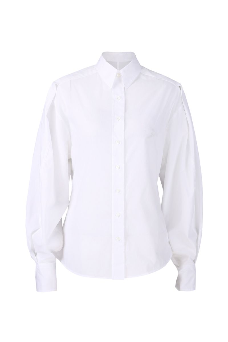 REHMAI White Cotton Shirt, view 1 of 5