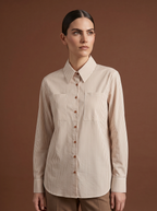 REHMAI Yellow Stripe Cotton Shirt, view 2 of 5