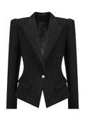 REHMAI Black Polyester Jacket, view 1 of 6