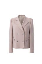 REHMAI Khaki Acetate Jacket, view 1 of 2