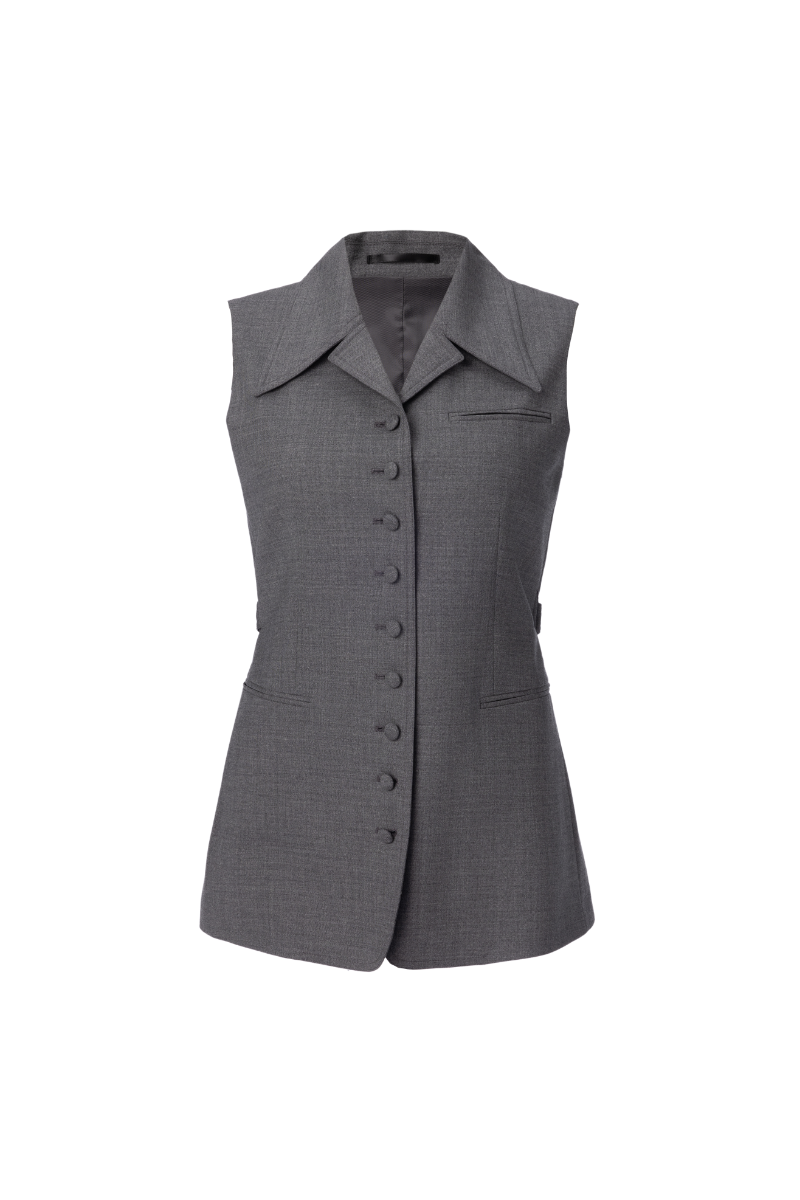 REHMAI Grey Wool Jacket, view 1 of 2