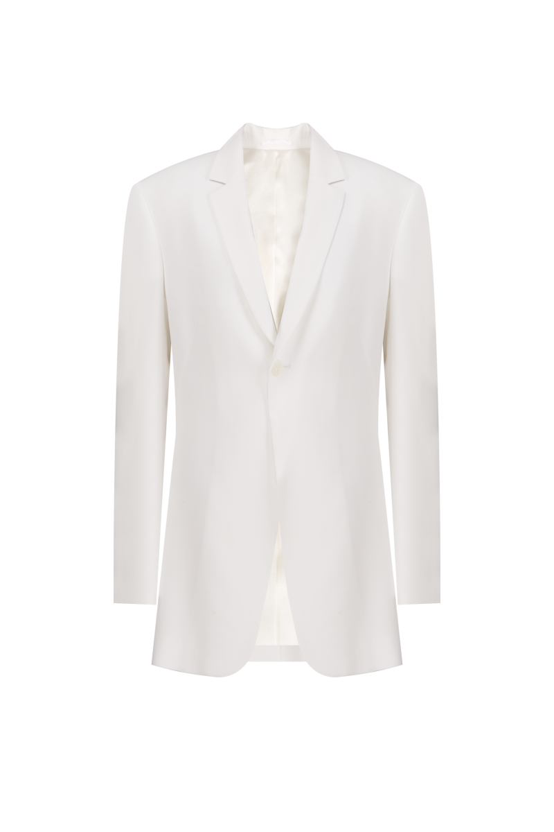REHMAI White Acetate Jacket, view 1 of 5