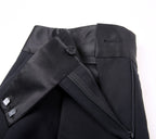 REHMAI Black Cotton Trousers, view 2 of 3