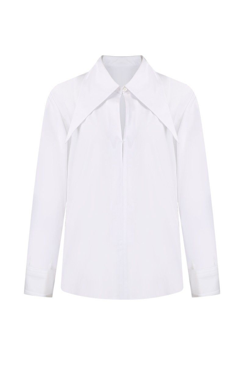 REHMAI White Cotton Shirt, view 1 of 5