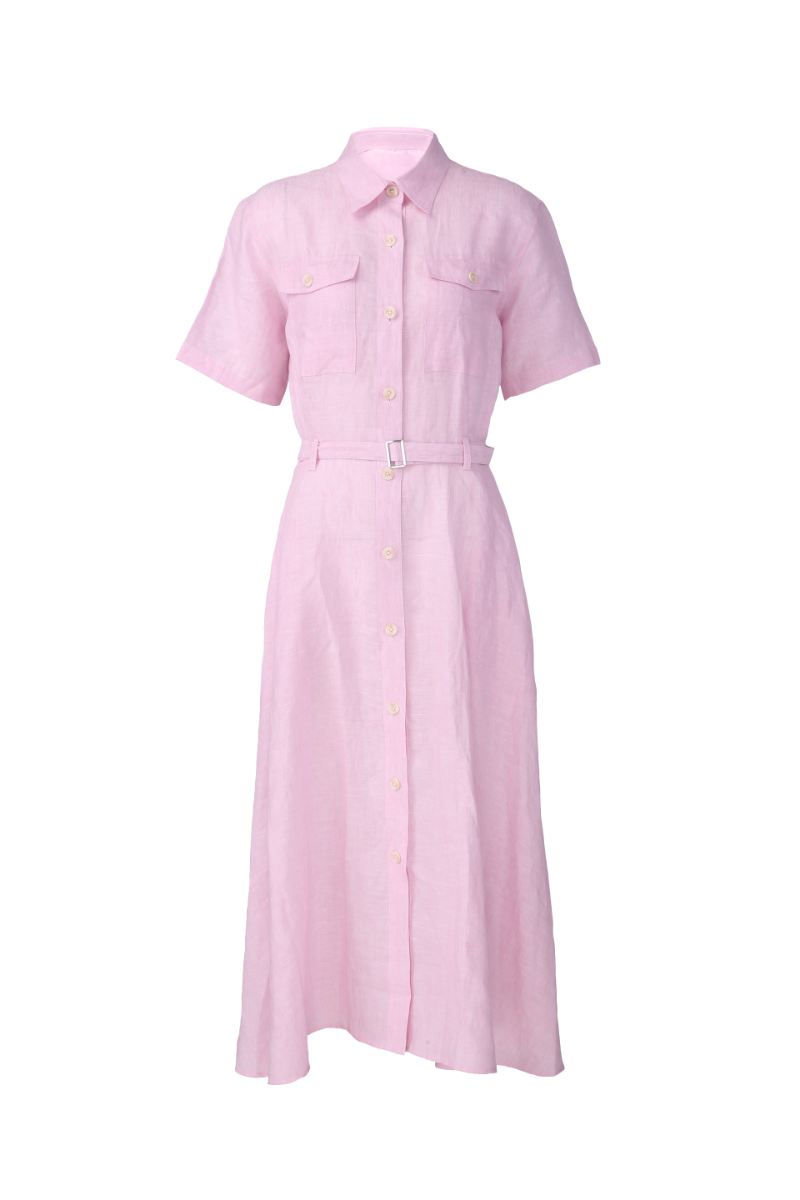 REHMAI Pink Linen Shirt, view 1 of 4