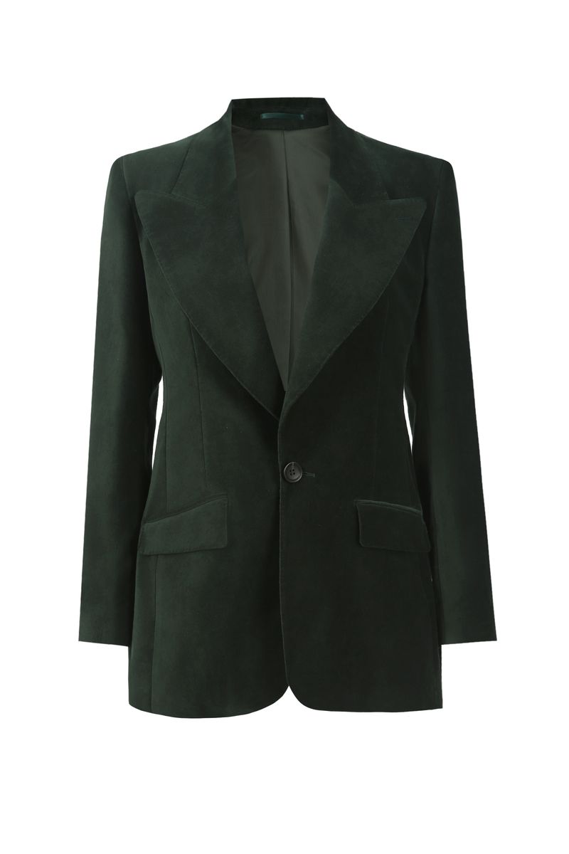 REHMAI Green Cotton Jacket, view 1 of 4