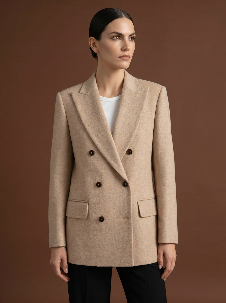 REHMAI Camel Wool Jacket, view 2 of 6
