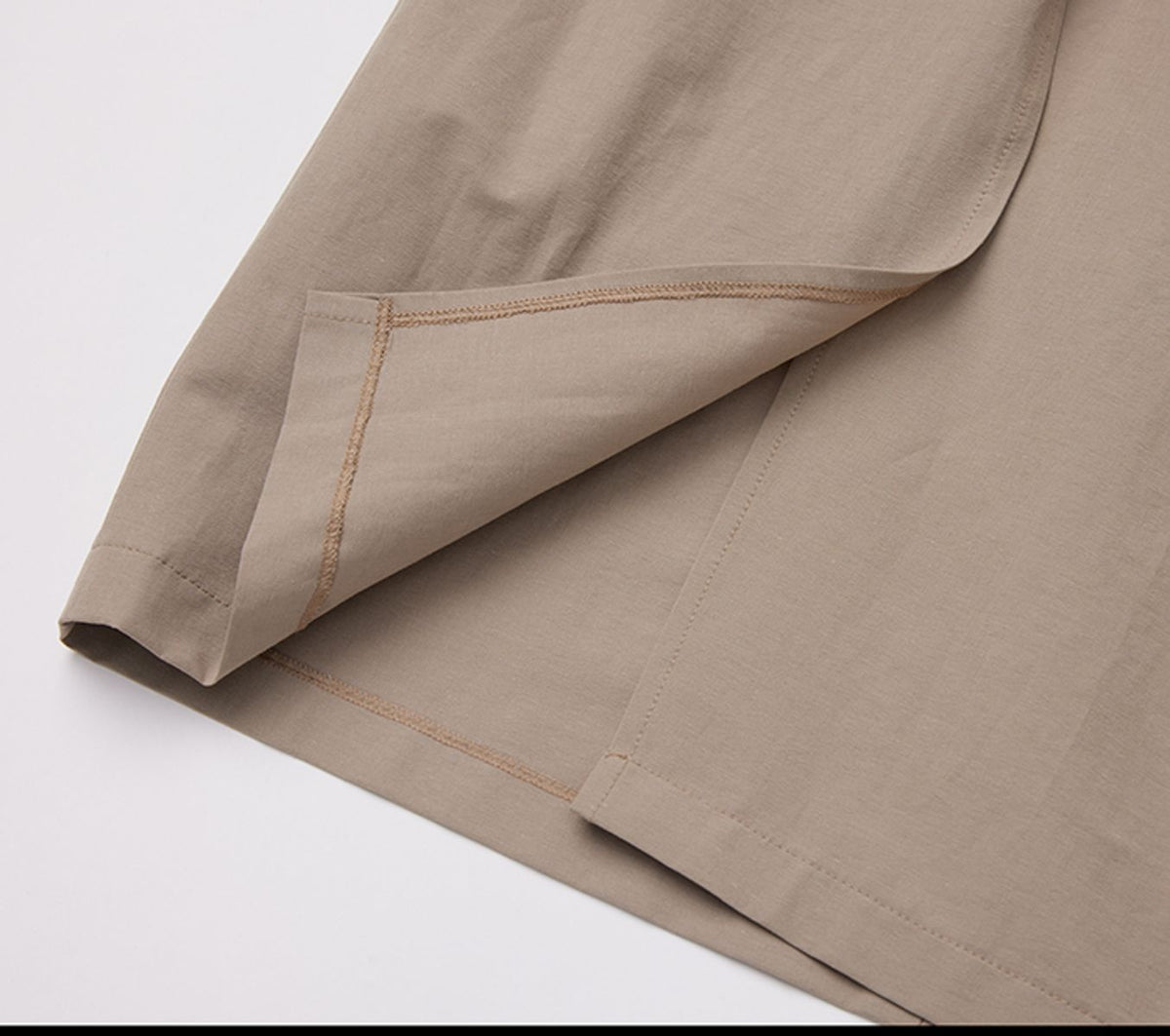 REHMAI Khaki Cotton Skirt, view 2 of 4