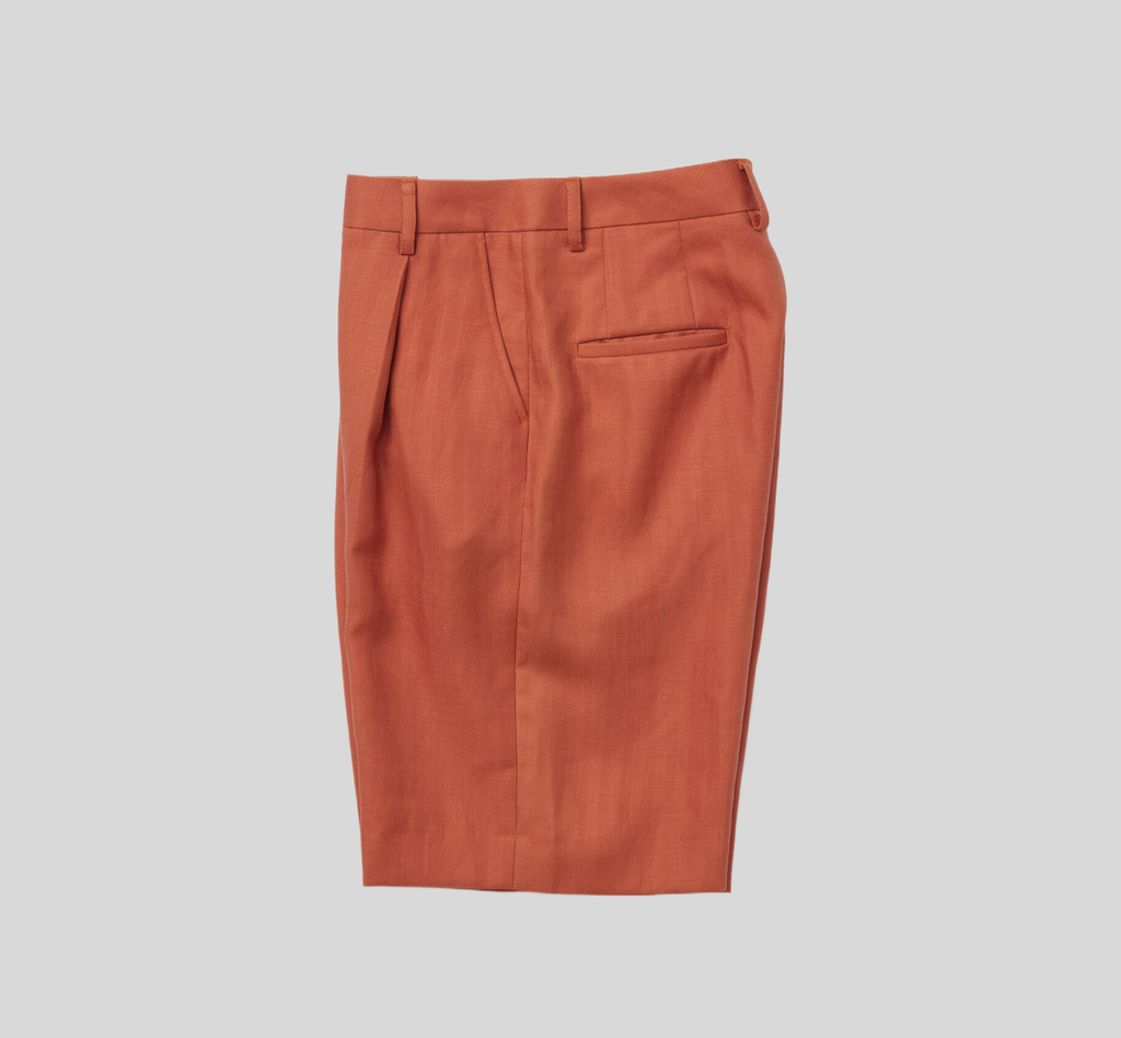 REHMAI Red Tencel Shorts, view 2 of 6