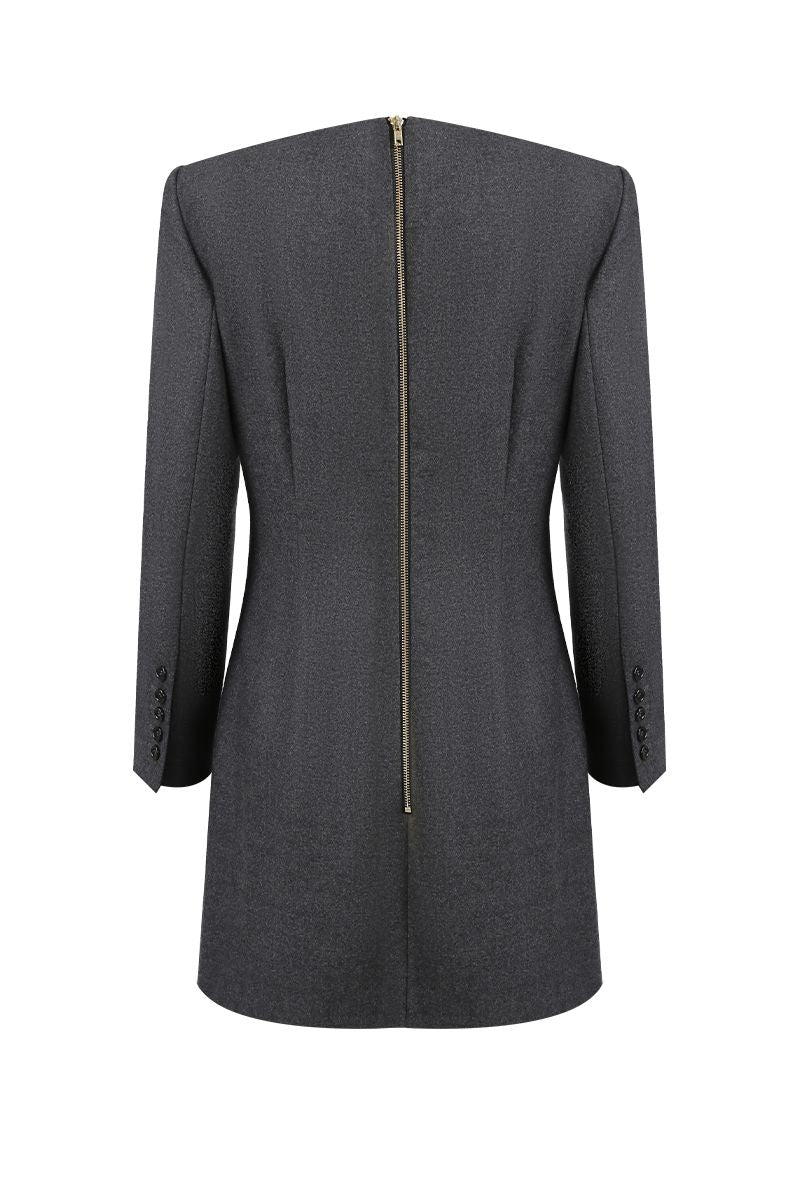 REHMAI Charcoal Dress, view 2 of 5
