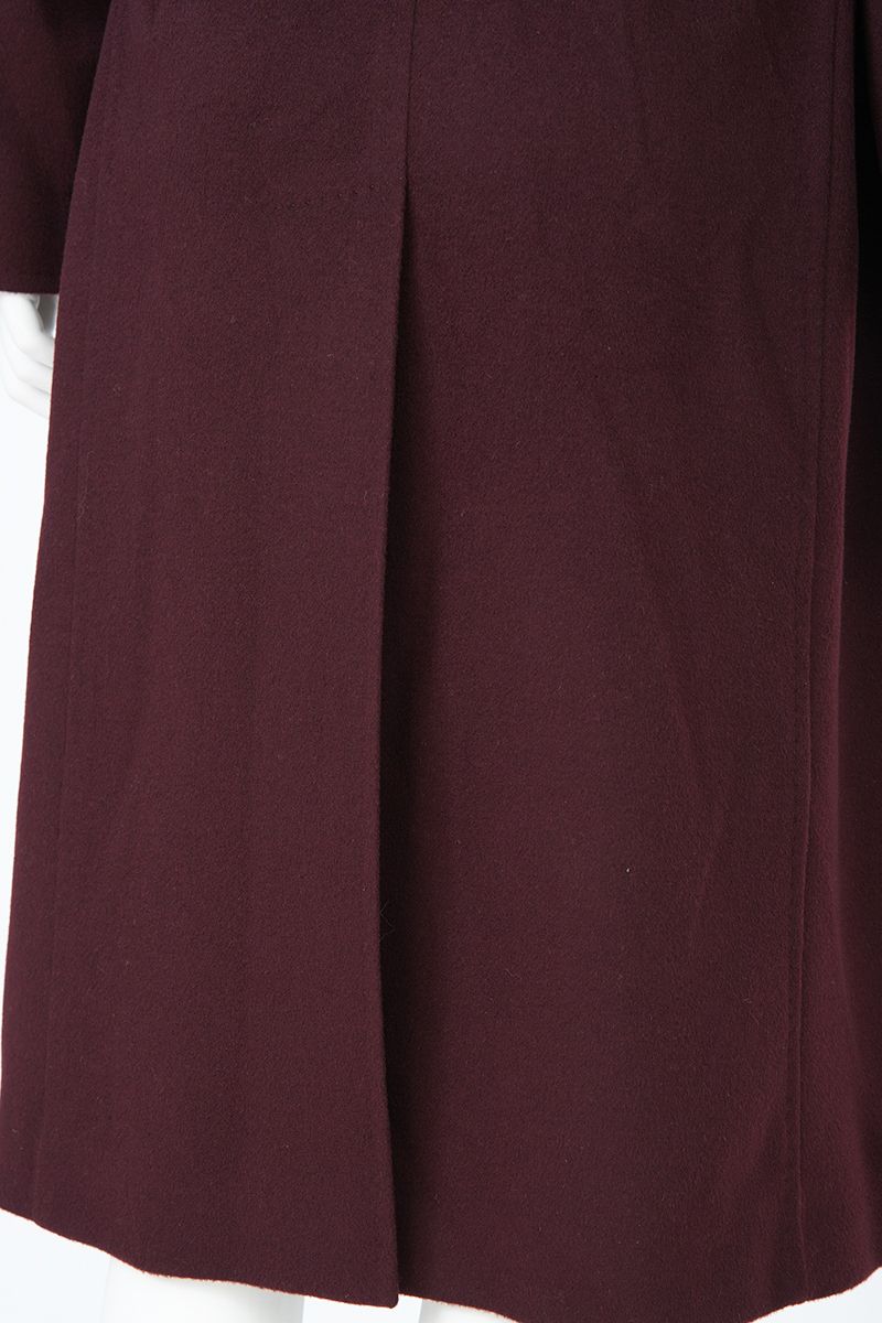 REHMAI Burgundy Wool Coat, view 8 of 8