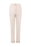 REHMAI Khaki Linen Trousers, view 1 of 6