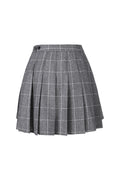 REHMAI Grey Check Wool Skirt, view 1 of 5