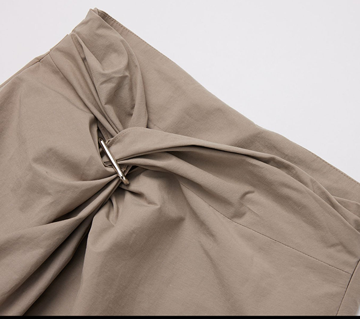 REHMAI Khaki Cotton Skirt, view 3 of 4
