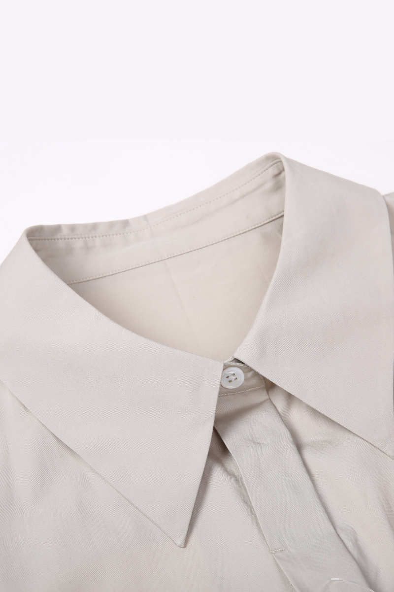 REHMAI Khaki Cotton Shirt, view 2 of 4