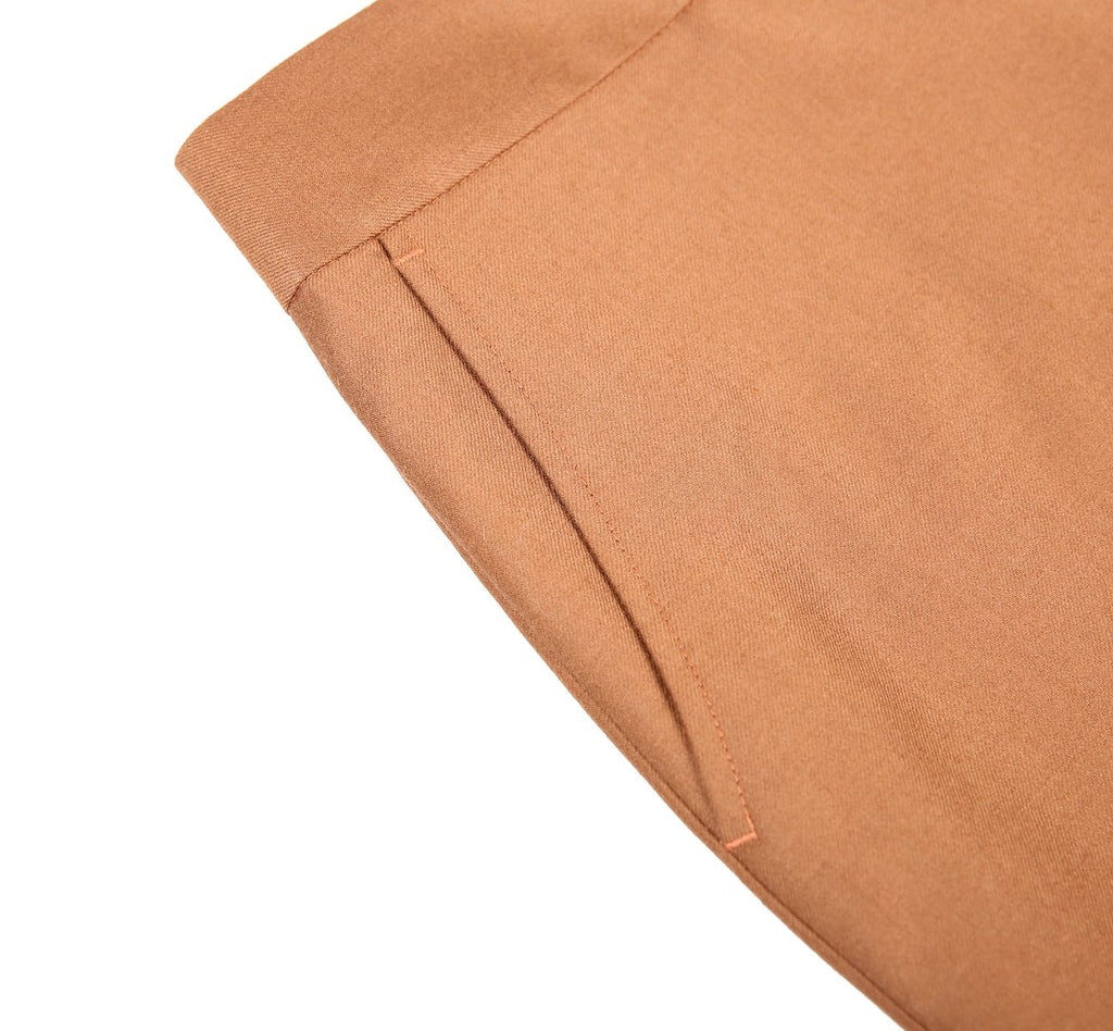 REHMAI Camel Trousers, view 3 of 6
