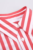 REHMAI Red Stripe Cotton Shirt, view 2 of 5