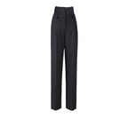 REHMAI Black Wool Trousers, view 3 of 5