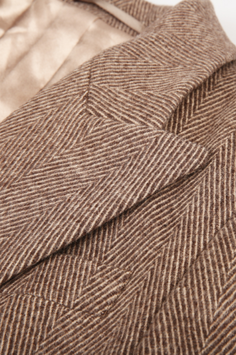 REHMAI Coffee Wool Coat, view 2 of 5